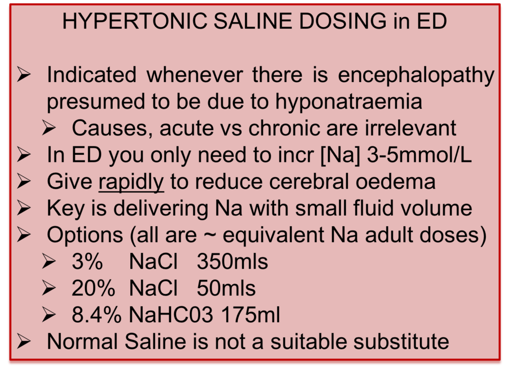 hypertonic saline dosing